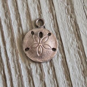 Copper Sand Dollar Charm Pendant